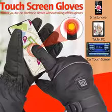 Winter Gloves Cotton Heating Hand Warmer Electric Thermal Gloves Waterproof Snowboard Cycling Motorcycle Bicycle Ski Outdoor